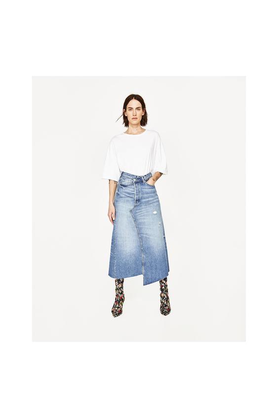 DENIM MIDI SKIRT DENIM MIDI SKIRT