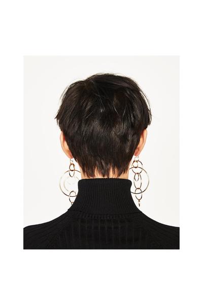Image 3 of MULTI-HOOP EARRINGS from Zara