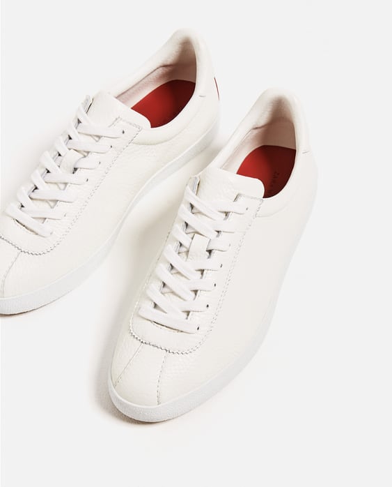 Image 5 of LEATHER PLIMSOLLS from Zara