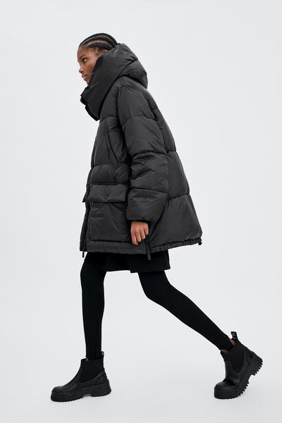 Zara SORONA DUPONT PUFFER COAT