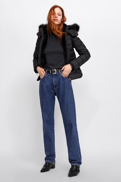 Zara HOODED DOWN JACKET