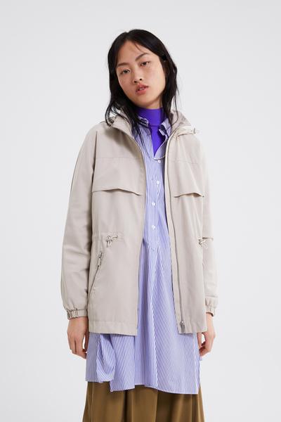 Zara LIGHTWEIGHT HOODED PARKA