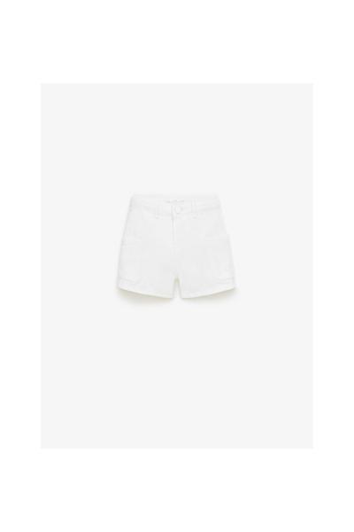Zara GARMENT DYED DENIM SHORTS