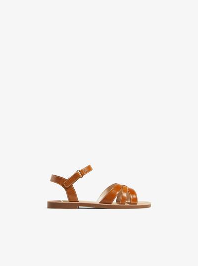 Zara COLORFUL LEATHER SANDALS
