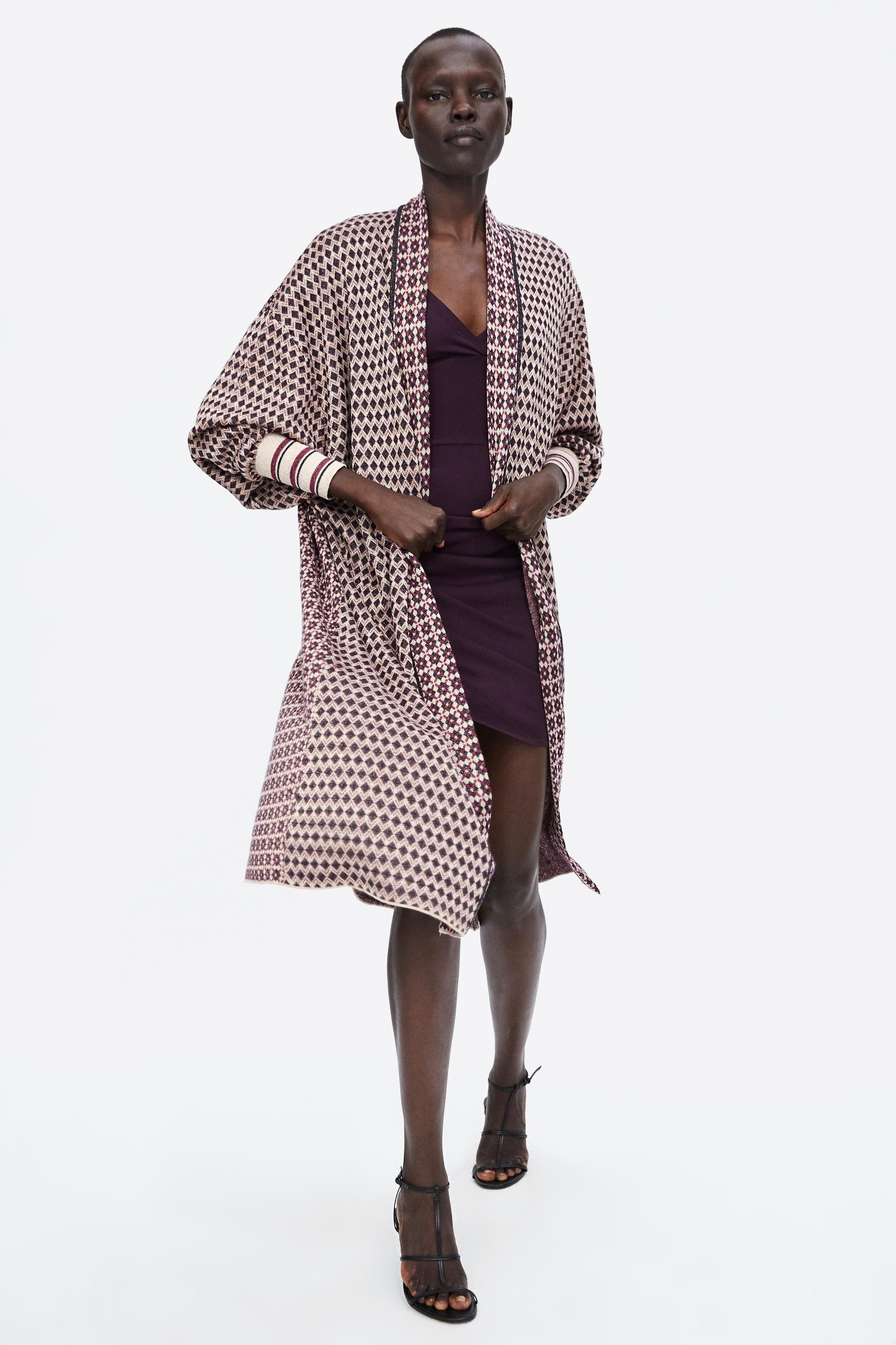 Zara SPECIAL EDITION JACQUARD COAT