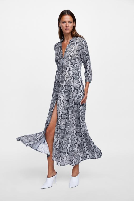 Zara Snake Print Dress Zara Snake Print Dress