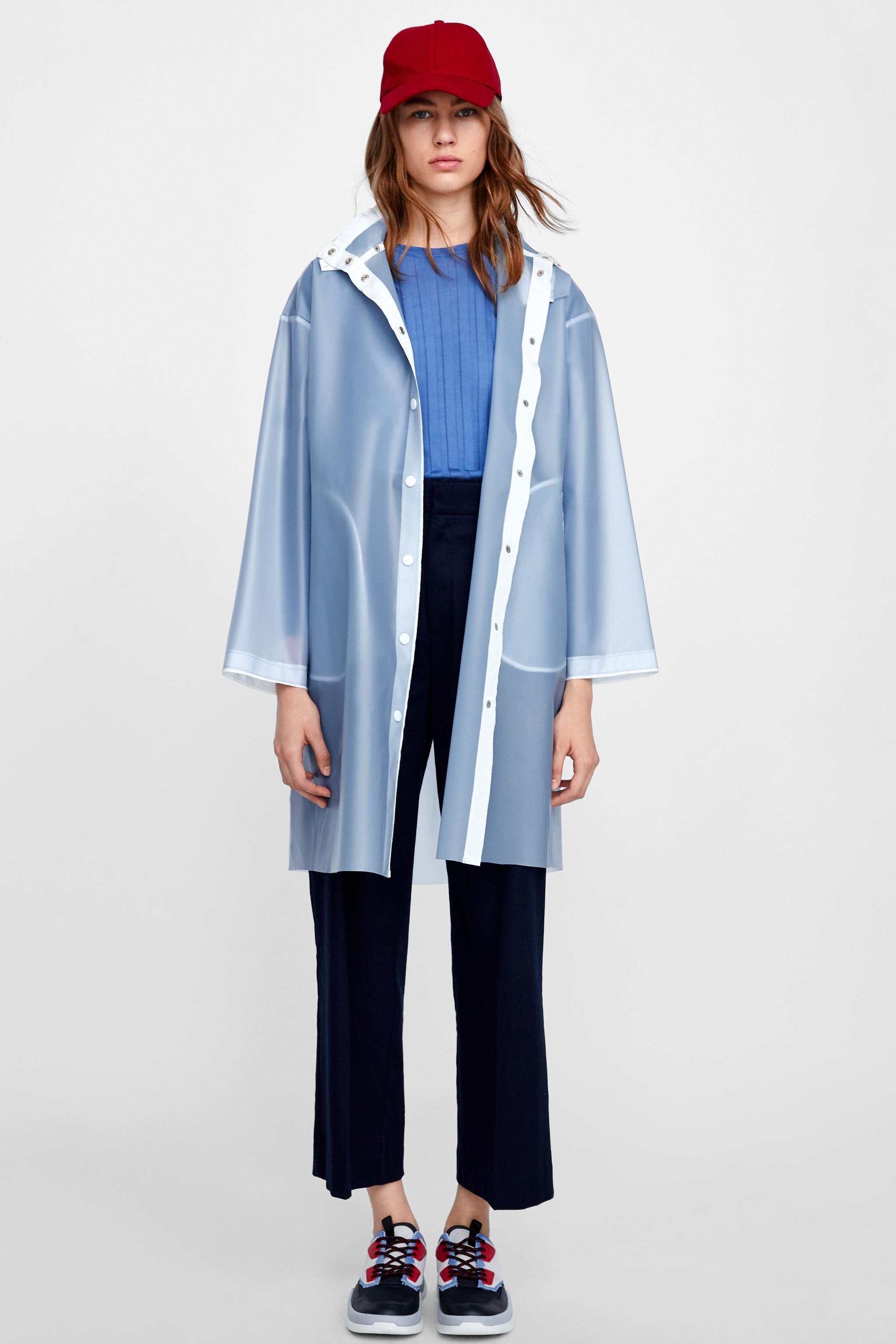 Zara TRANSPARENT RAINCOAT