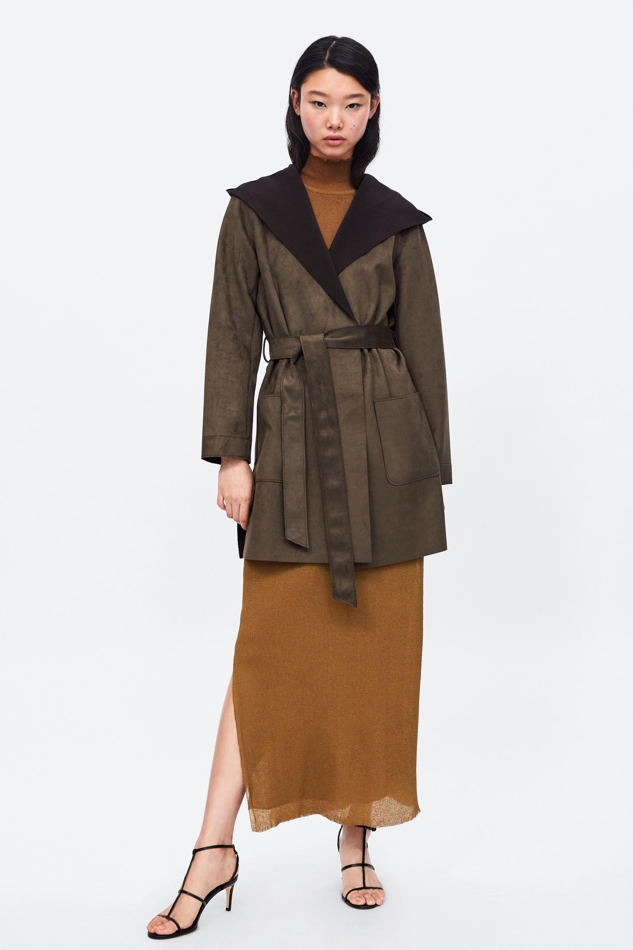 Zara HOODED COAT