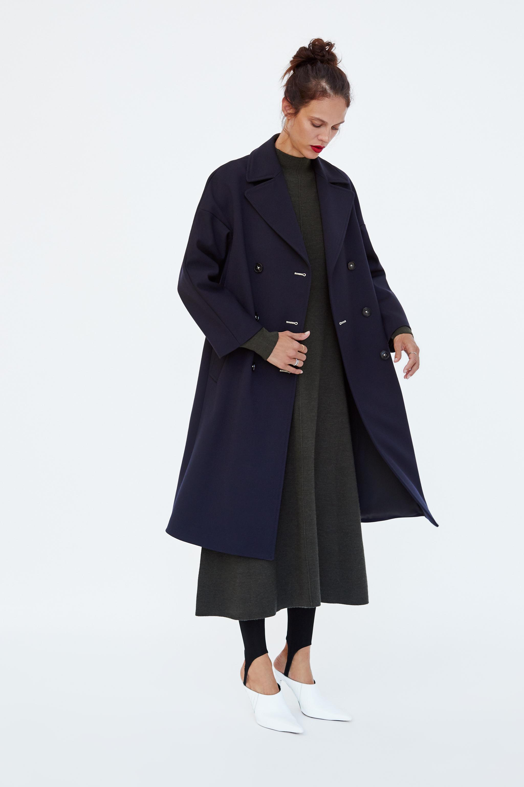 Zara DOUBLE-BREASTED COAT