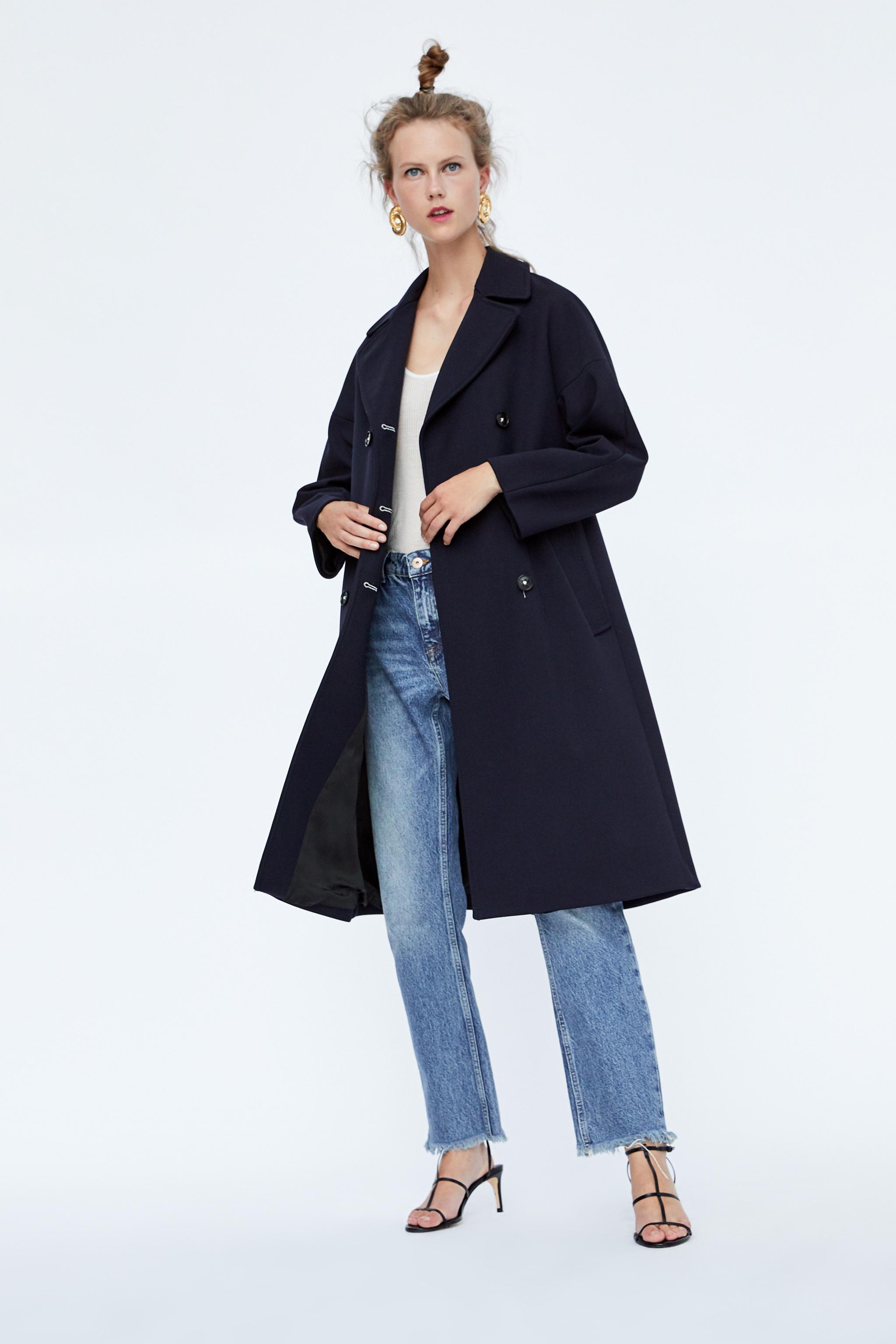 Zara DOUBLE-BREASTED COAT