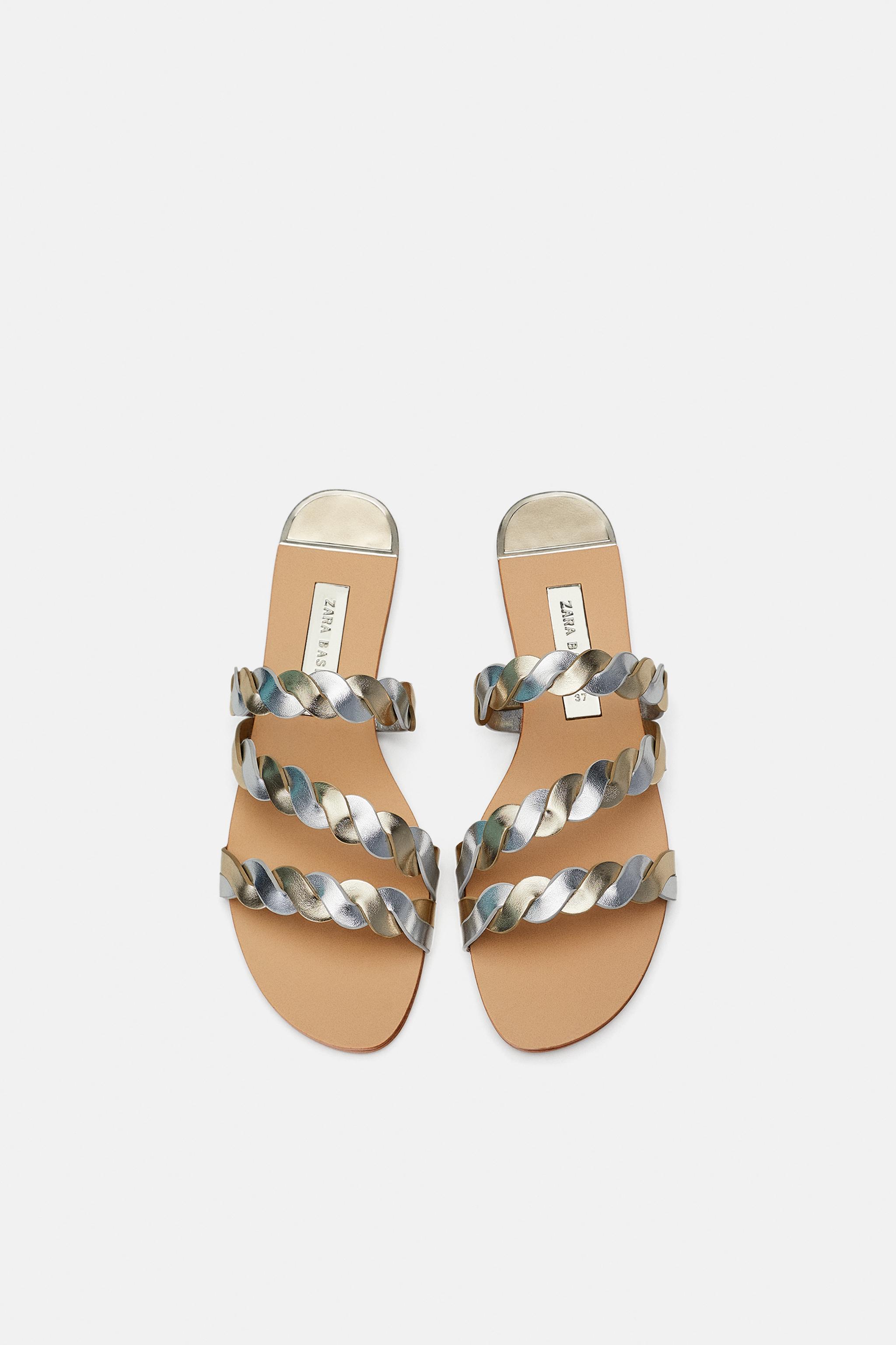 ë°ì´ë리 Zara SHINY BRAIDED SANDALS