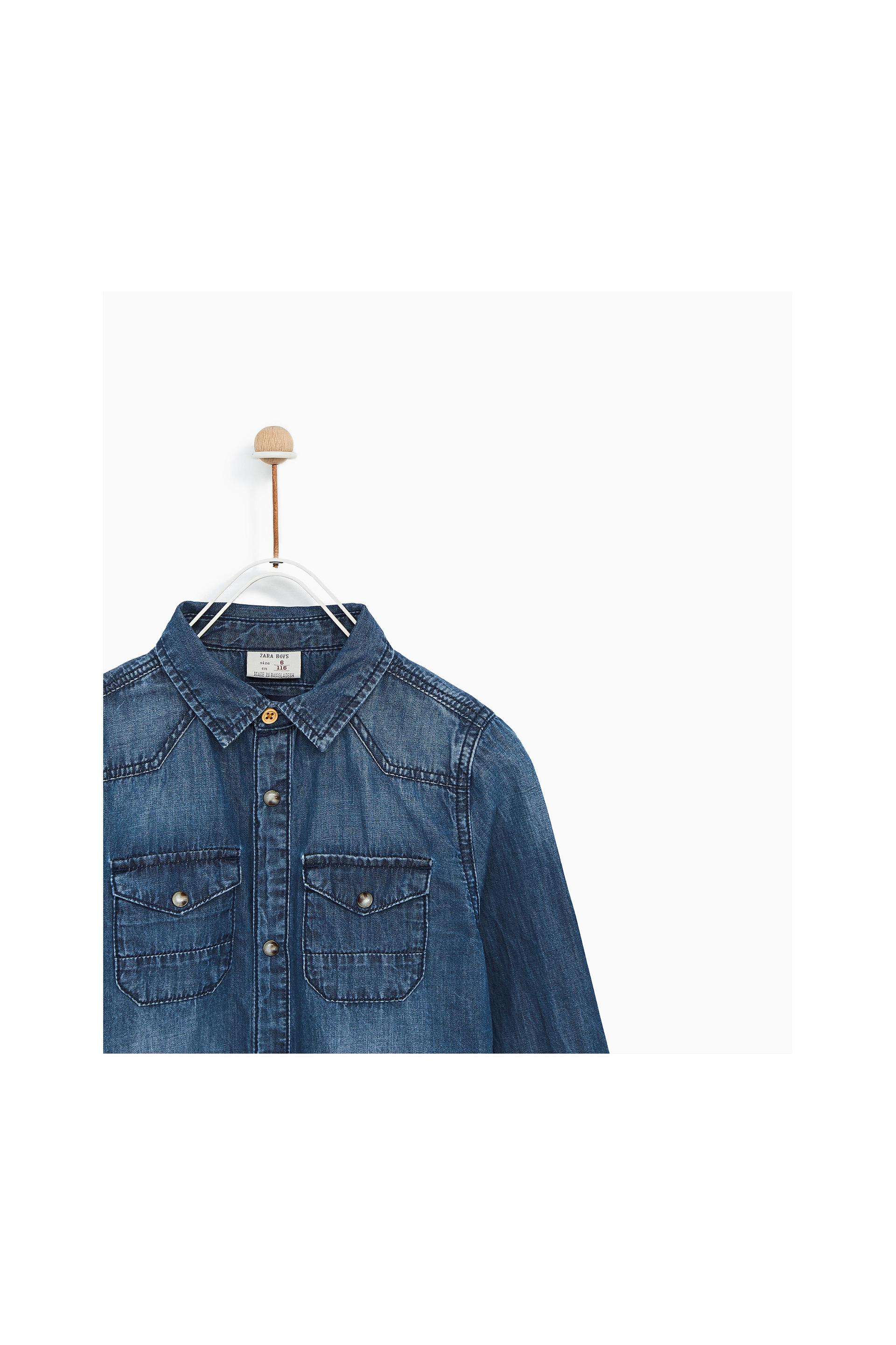 Zara BASIC DENIM SHIRT at £14.99 | love the brands
