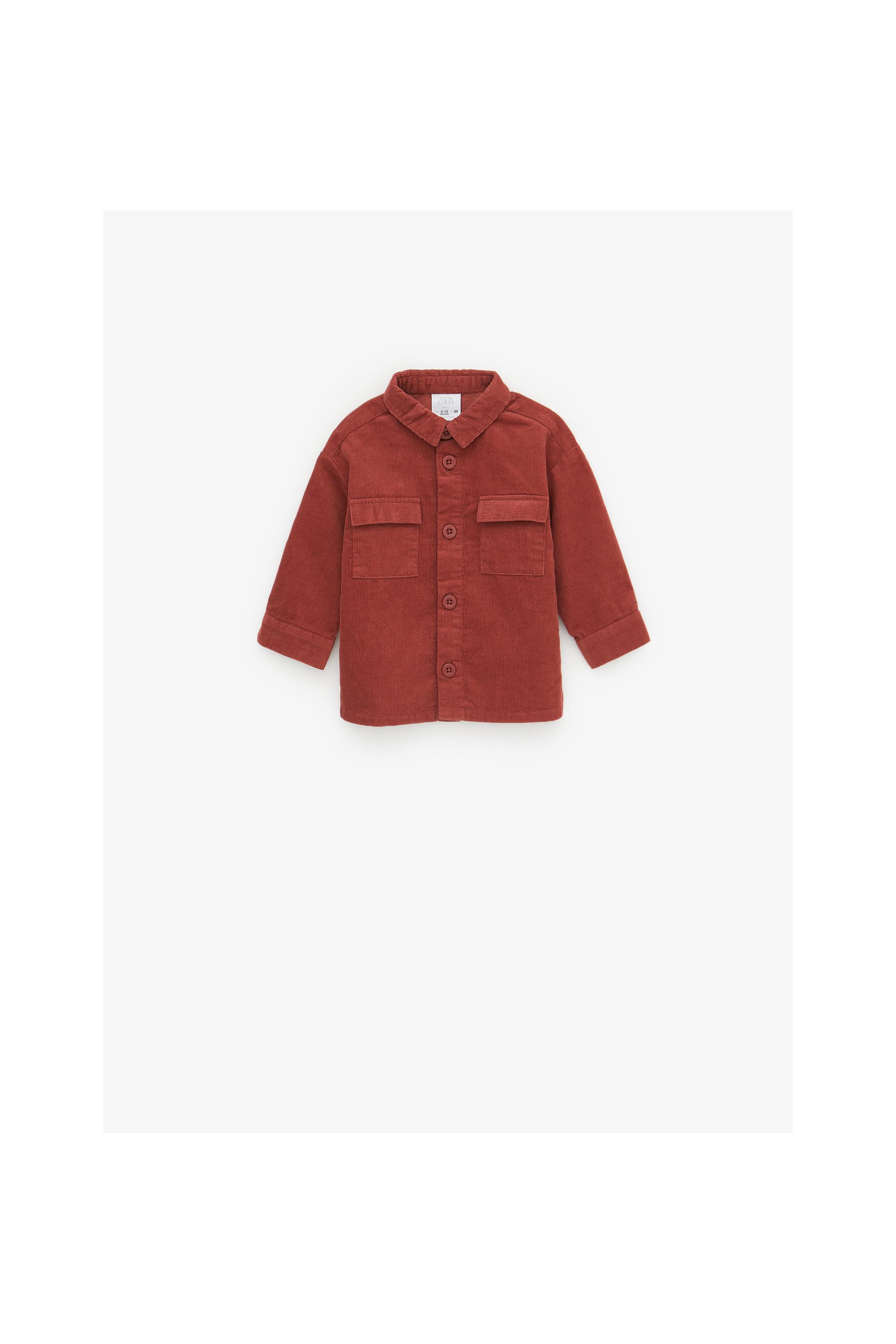 Zara BASIC FINE-WALED CORDUROY OVERSHIRT