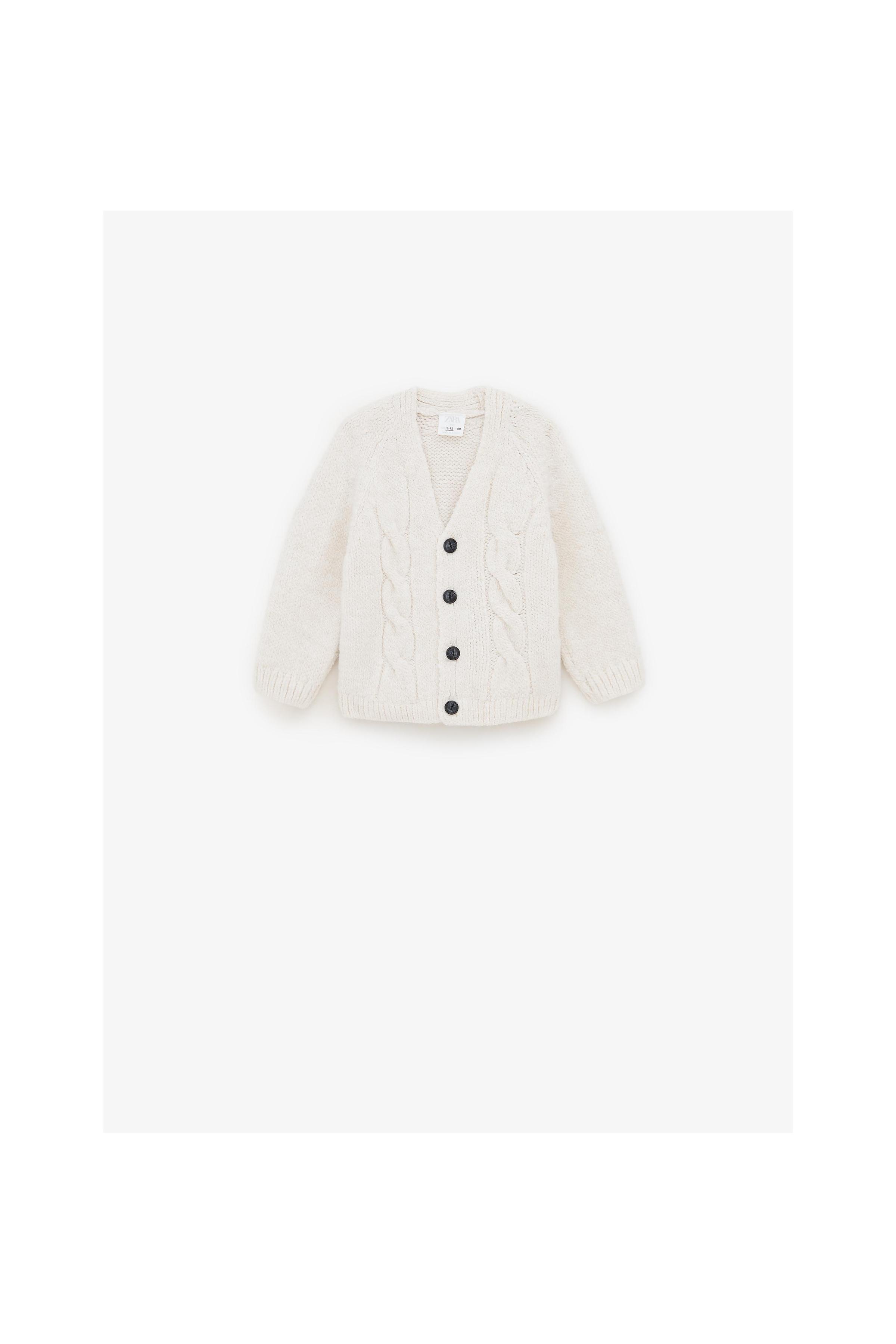 Zara CABLE-KNIT CARDIGAN