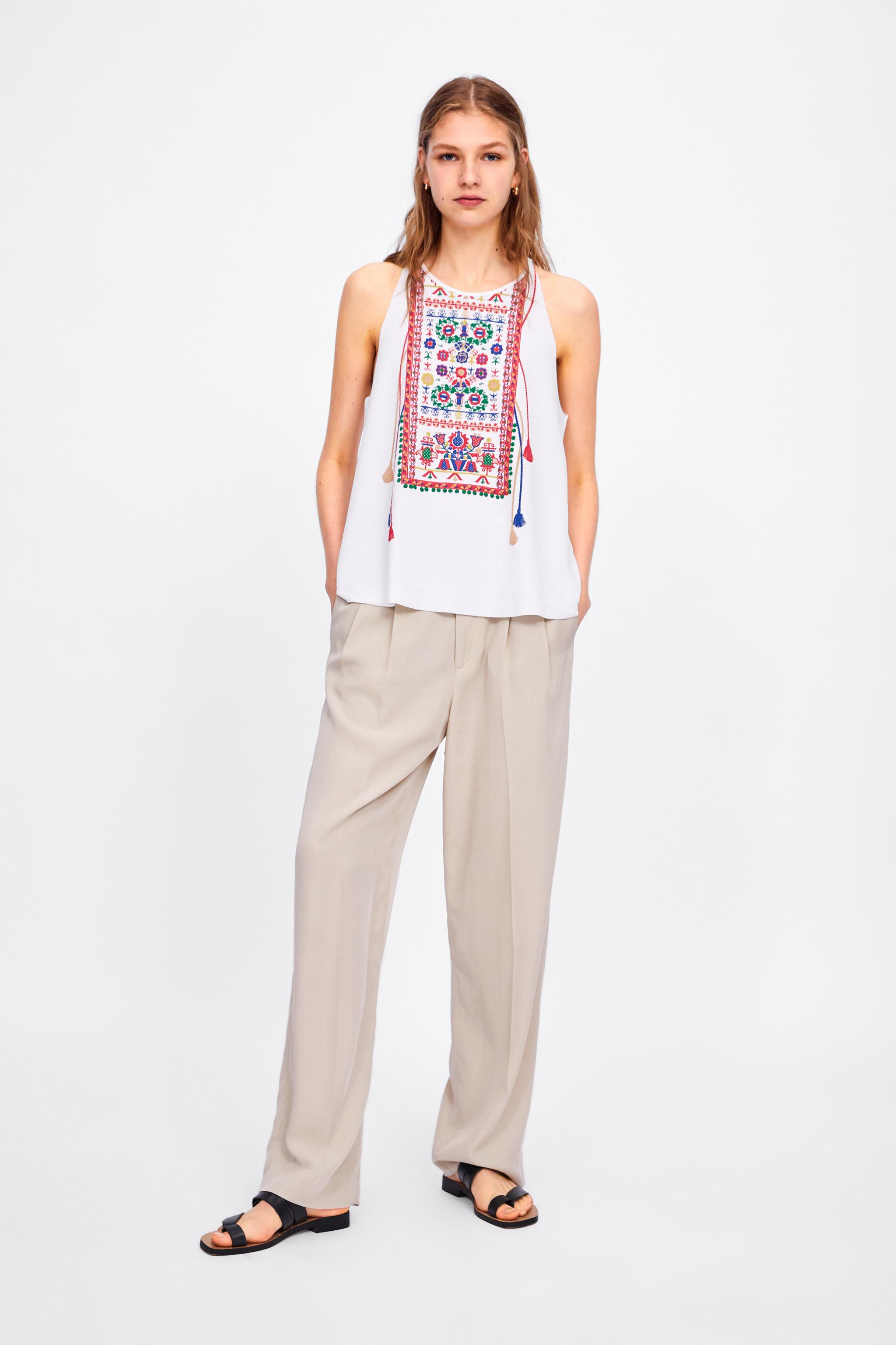 Zara FRONT PRINT T-SHIRT