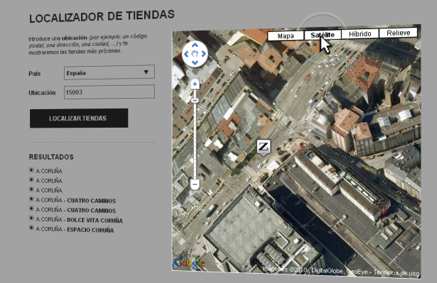 Localizador de tendas