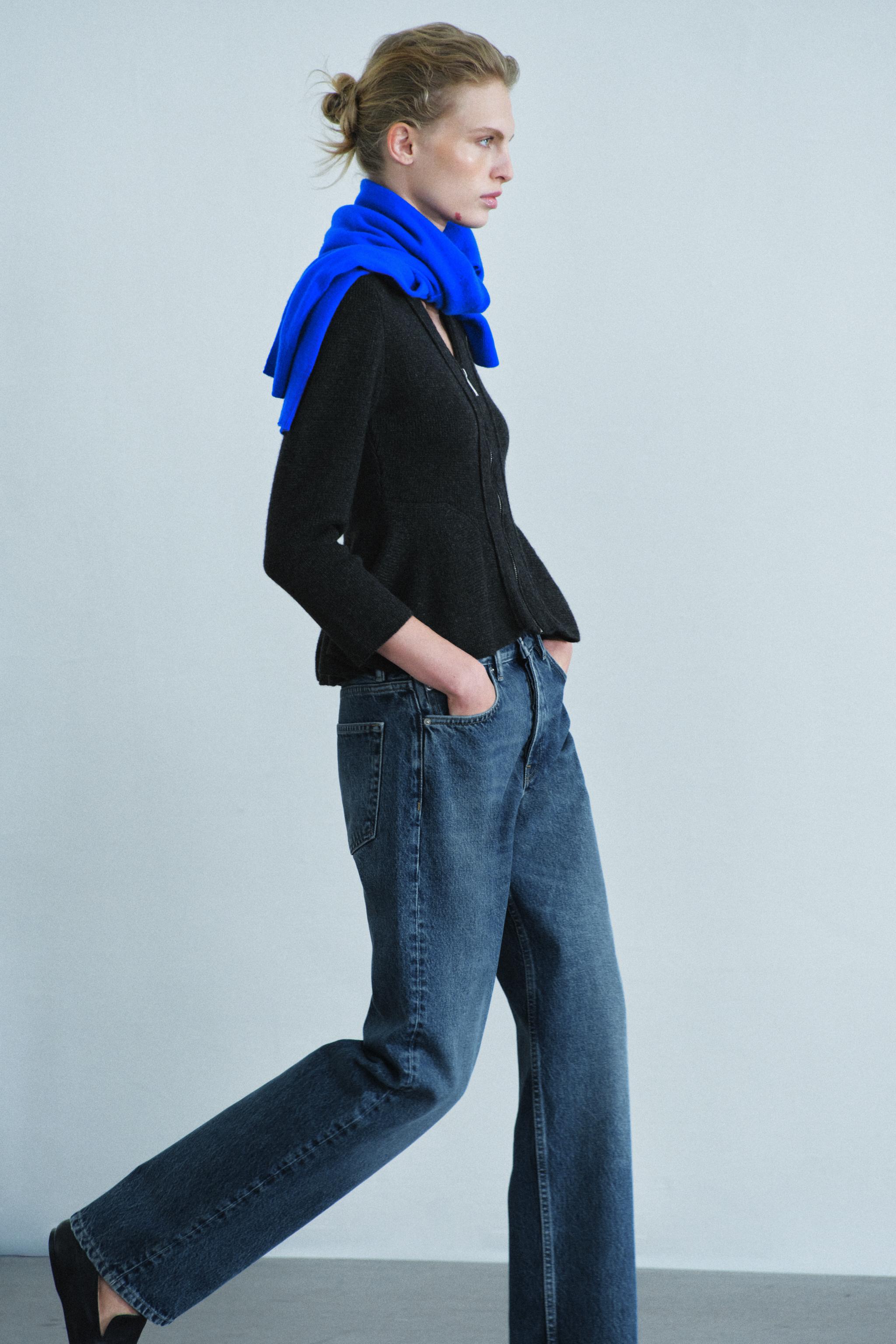 Zara YÜN PEPLUM HIRKA görsel 6