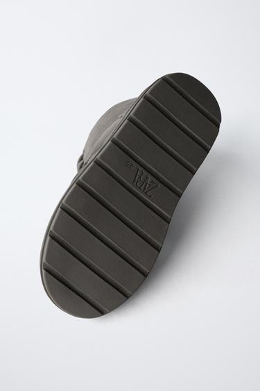 LINED WELTED BOOTS - Grey by Zara - Image 6
