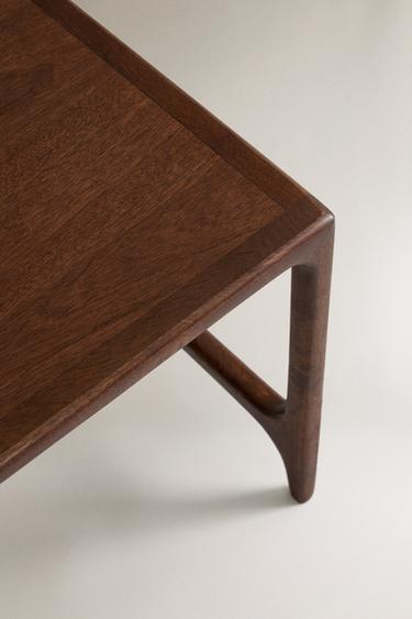 WOODEN NEST OF SIDE TABLES (SET OF 2) - Dark brown by Zara - Image 2