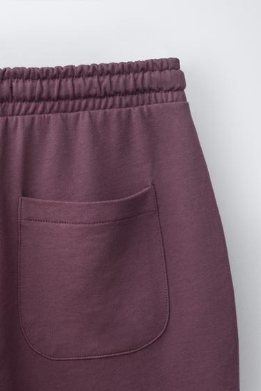 ENSEMBLE JOGGING T-SHIRT ET BERMUDA À INSCRIPTION - mauve cassé de Zara - Image 7