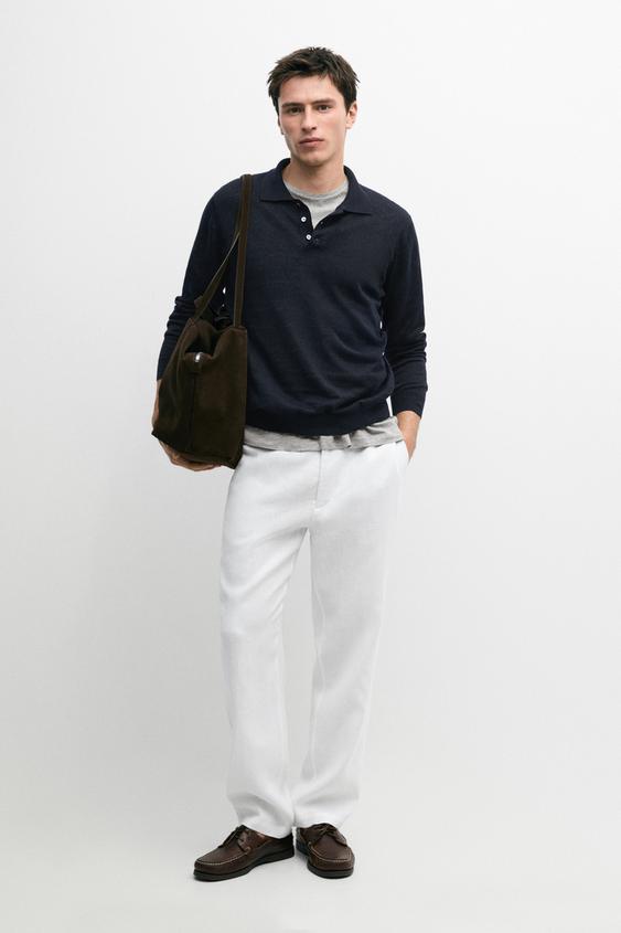 Linen jogger fit trousers from Zara - $180