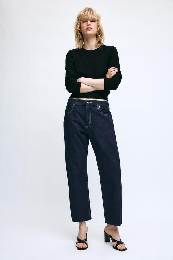 JEANS ZW COLLECTION TIRO MEDIO - Azul de Zara - Imagen 0