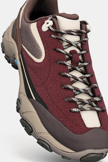 CHAUSSURE DE SPORT ÉLASTIQUES - Rouge bourgogne de Zara - Image 7