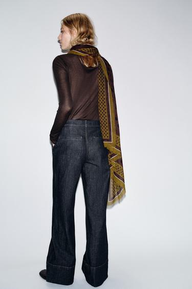 Z1975 BOOTCUT DENIM TROUSERS - Blue by Zara - Image 4