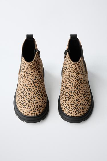 ANIMAL PRINT STRETCH BOOTS - Sand Brown by Zara - Image 3