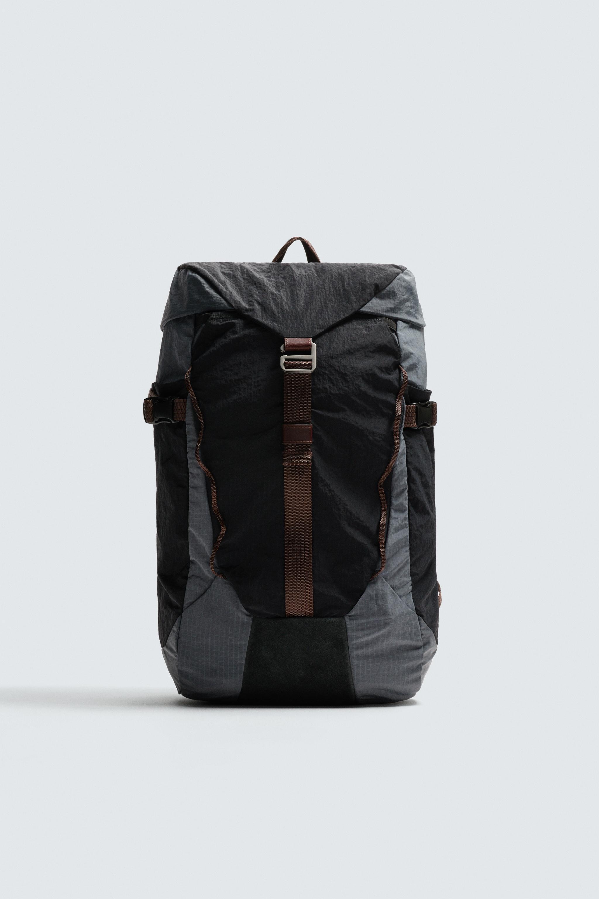 TECHNICAL BACKPACK WITH LEATHER DETAILS AARON LEVINE X ZARA