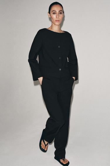 GIACCA BOTTONI ZW COLLECTION - Nero di Zara