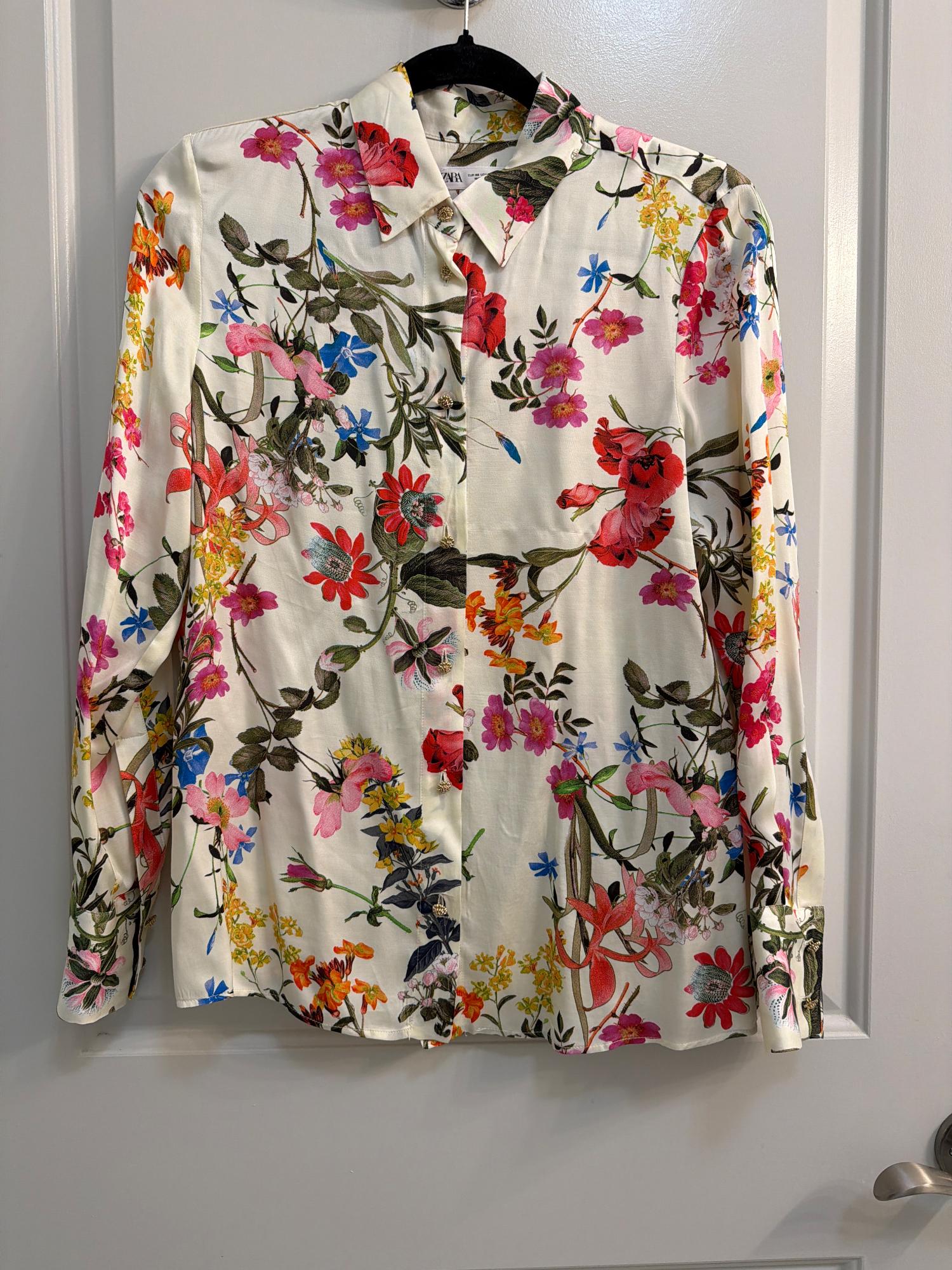 PRINT BUTTON SHIRT ZW COLLECTION SECOND HAND | Zara Preowned