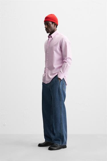 LYOCELL - COTTON SHIRT - Lavender by Zara - Image 3