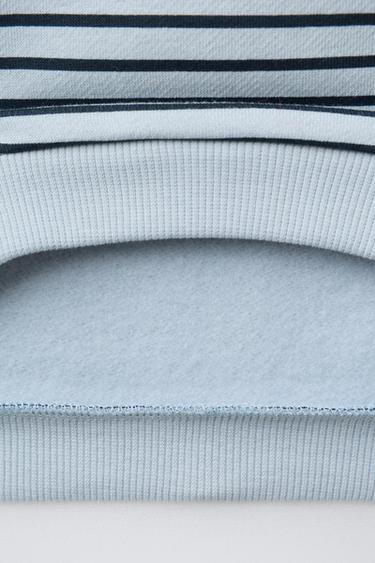 ENSEMBLE SWEAT-SHIRT ET PANTALON JOGGER À RAYURES - Bleu moyen de Zara - Image 3