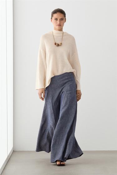 Zara Pleated palazzo trousers - 452 - Image 0