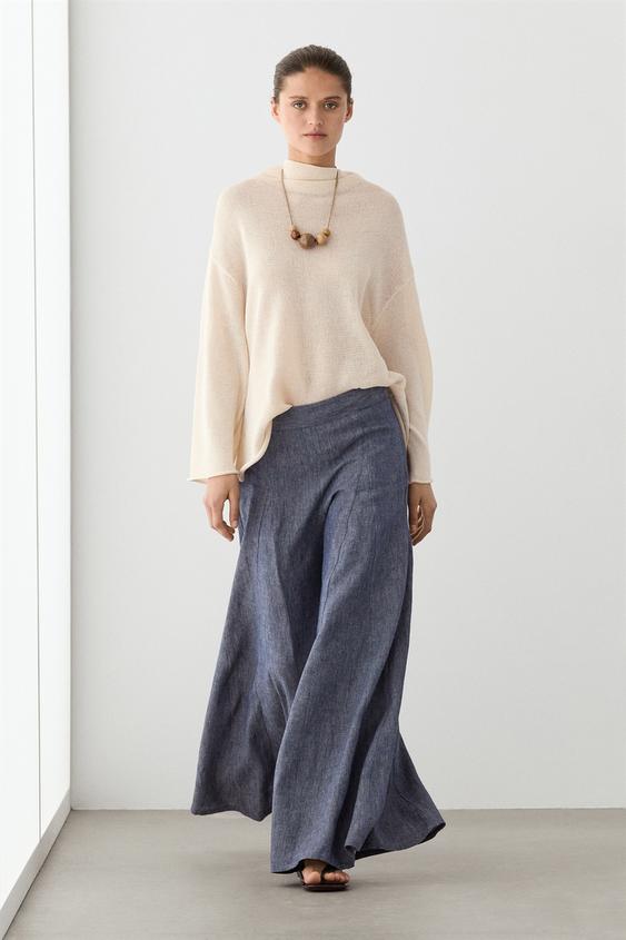 Pleated palazzo trousers from Zara - $160