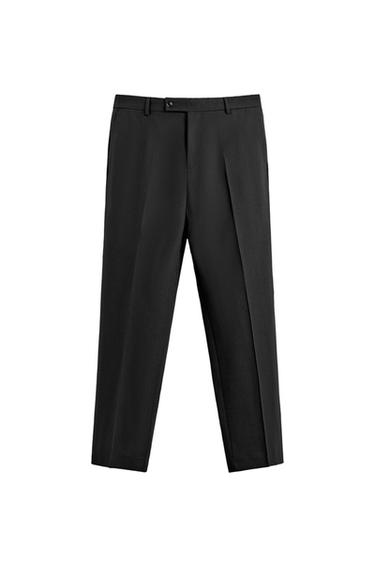 WOOL SUIT TROUSERS - Black by Zara