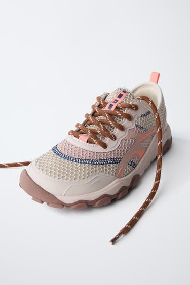 BASKETS BAREFOOT EN RÉSILLE - Rose de Zara - Image 5
