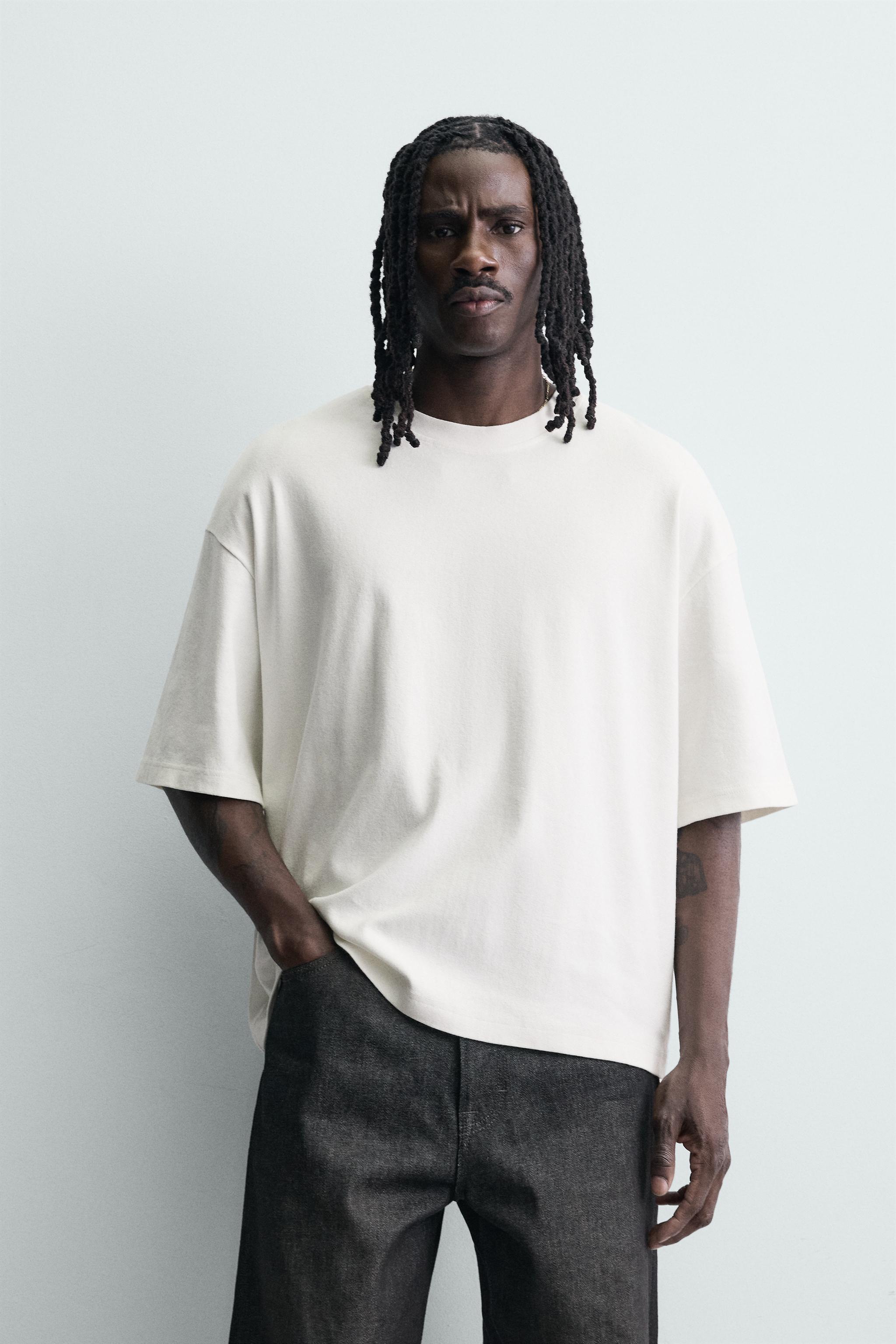 BOXY FIT TEXTURED SWEATSHIRT