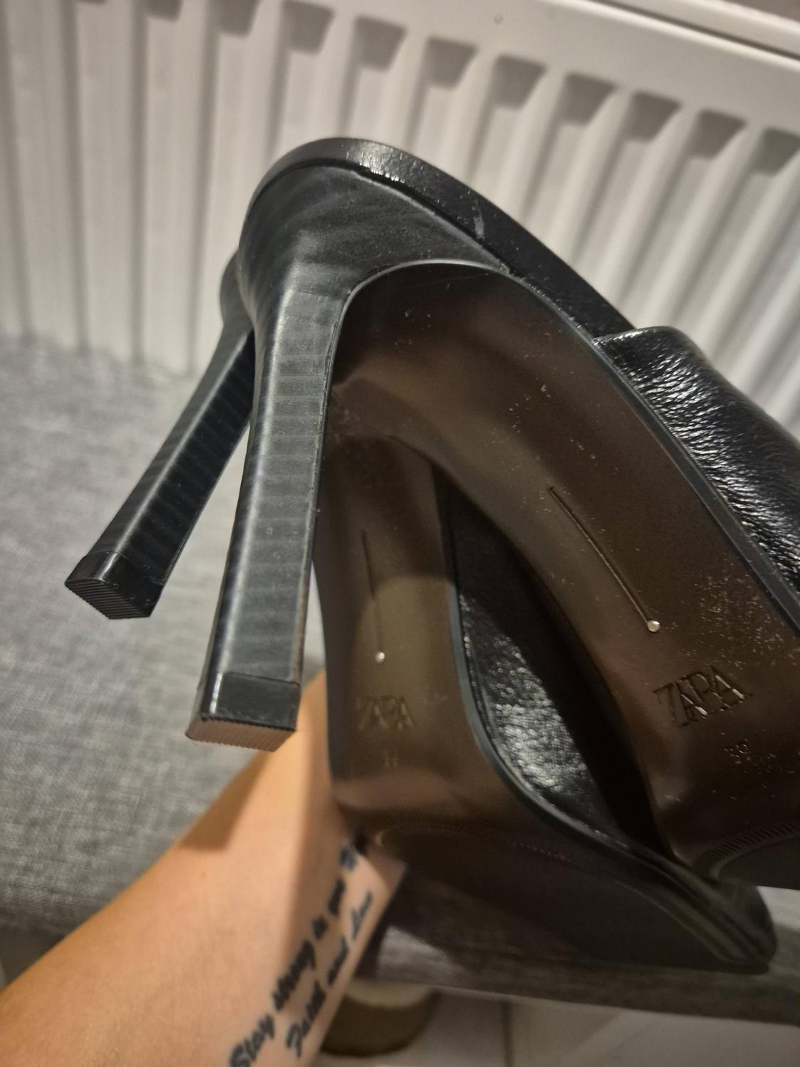 LEATHER MULE HEELED SHOES - Image 6