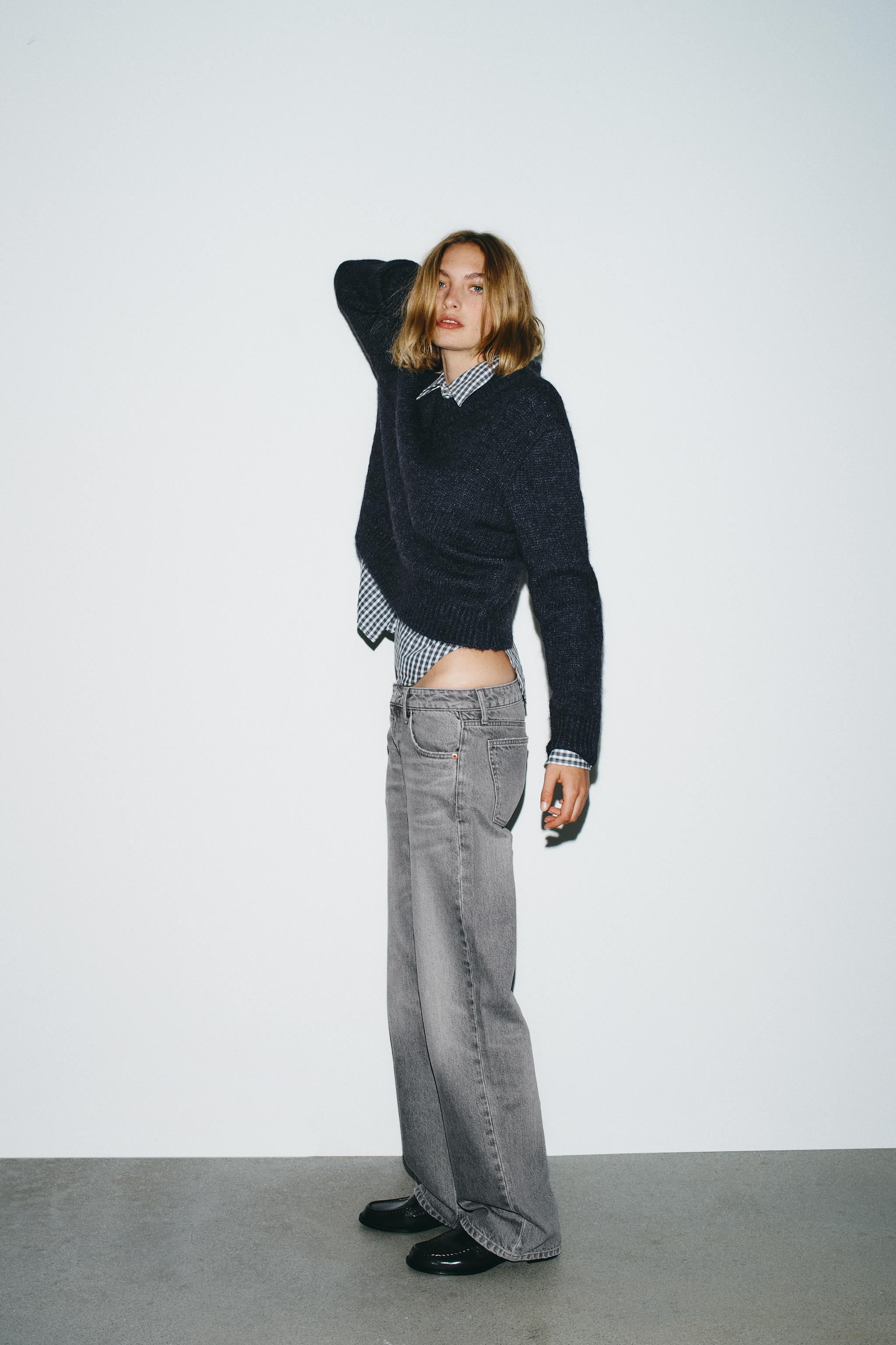 JEAN TRF WIDE LEG TAILLE BASSE