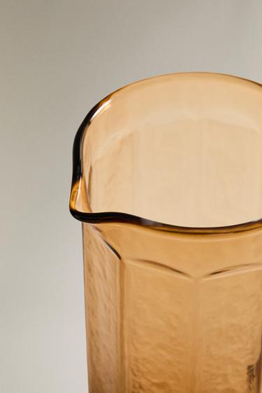 HAMMERED GLASS JUG - Orange by Zara - Image 3