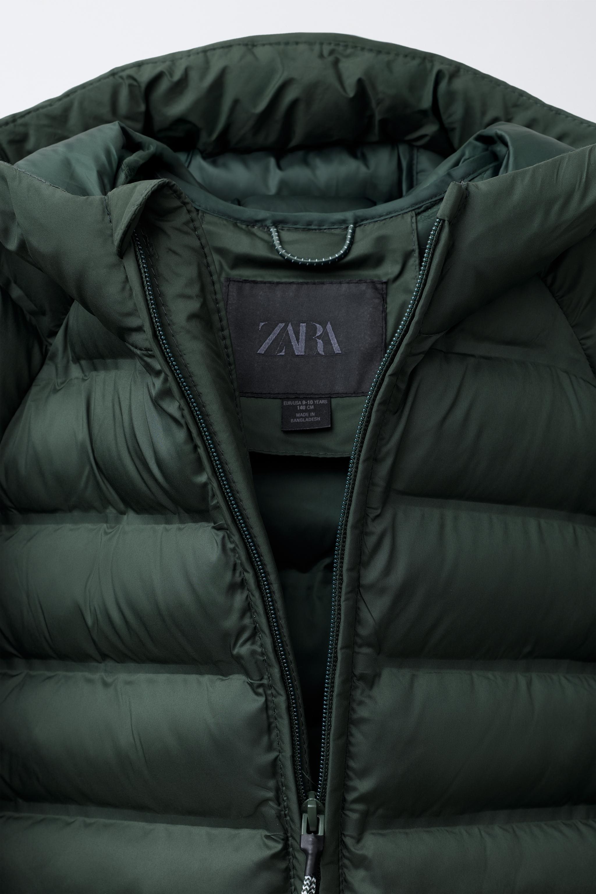 超軽量 撥水加工 フードジャケット - グリーン | ZARA Japan / 日本