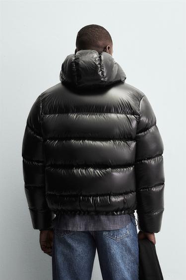 VESTE 80% DUVET - 20% PLUMES DÉPERLANTE - Noir de Zara