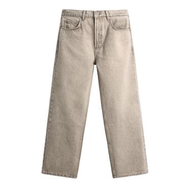 جينز سترايت أنكل فيت أوريجينز - رمادي فاتح الخاص بـ Zara