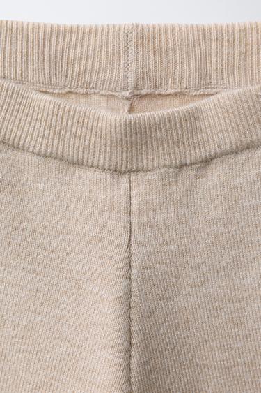 KNIT CULOTTES WITH BOWS - Beige by Zara - Image 2