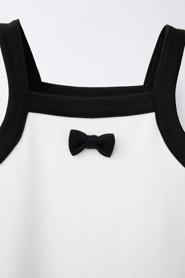 ROBE À NŒUD - Écru de Zara - Image 3