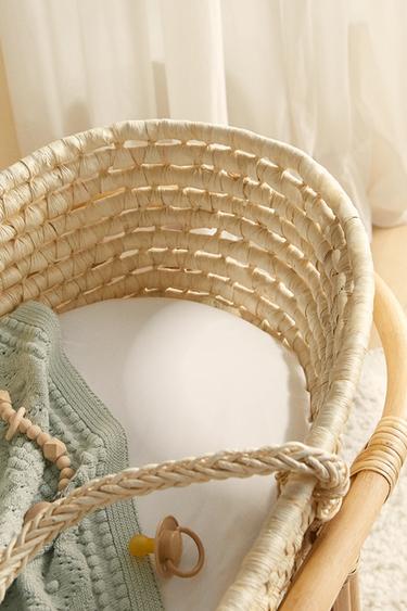 DRAP-HOUSSE COUFFIN ET MINI-BERCEAU (LOT DE 2) - Blanc de Zara