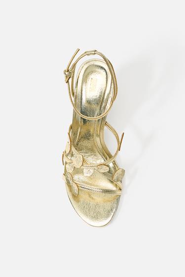 SANDALIA FANTASIA EFECTO METALIZADO - Oro de Zara