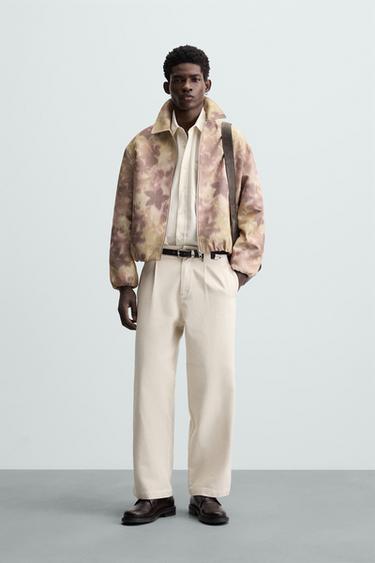 CAZADORA ESTAMPADO FLORAL - Melocotón de Zara - Imagen 0